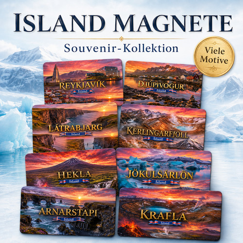 Island kühlschrankmagnet - island,