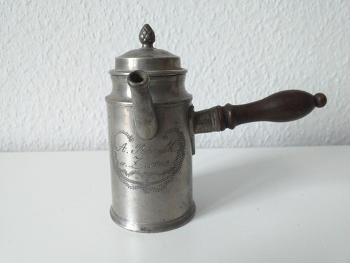 Zinn kakaokanne bautzen - kakaokanne, carl