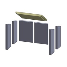 Heizgasumlenkplatte 431 x 283