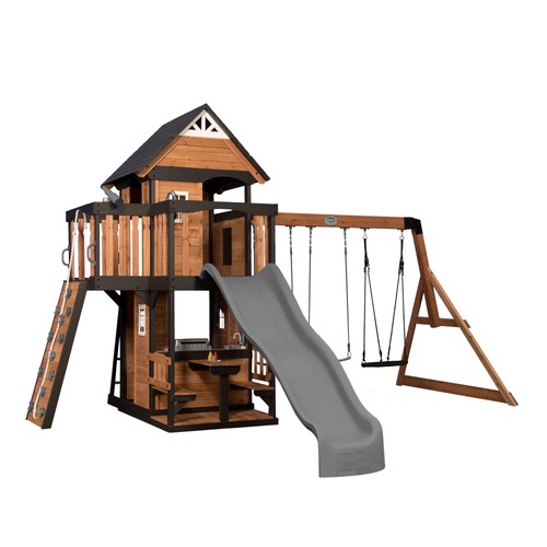 Spielturm aus holz - aus,