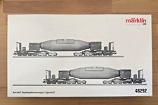 Märklin 48292 - Set mit 2 Torpedopfannenwagen / Epoche V