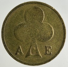 Alte Vintage Ace London Bikers Cafe Medaille Münze | feine Sammlerqualität