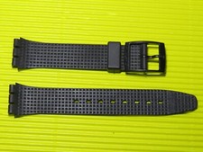 ORIGINAL Swatch MOONQUAKE - Armband 17mm Kunststoff - AGX404 - SCHWARZ / BLACK