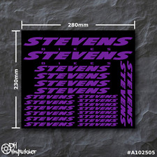 Stevens Stickersatz Lila | Aufkleber Set Fahrrad eBike MTB BMX Rahmen