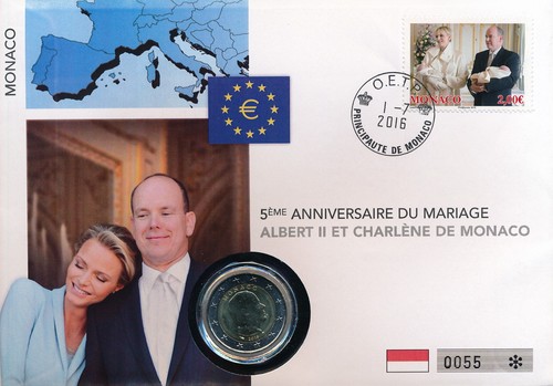 Monaco euro numisbrief - 2,