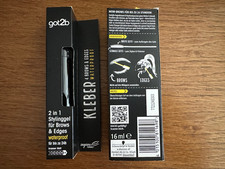got2b Kleber Brows & Edges Waterproof 16 ml 2in1 Brow Gel & Haar Mascara Neu  3x
