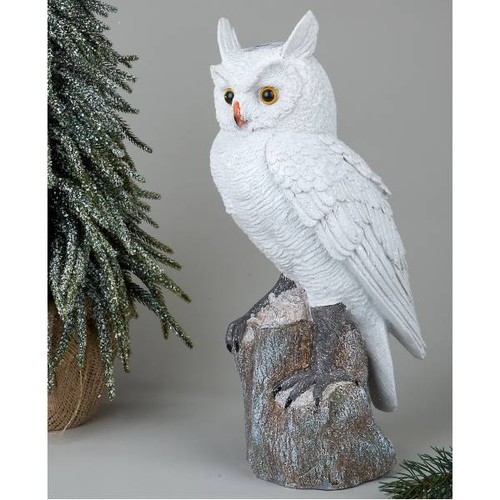 Dekofigur wintereule - dekofigur,
