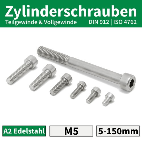 Zylinderschrauben edelstahl - zylinderschrauben, m5