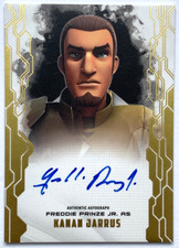 2017 Star Wars Masterwork Freddie Prinze Jr Kanan Jarrus Canvas Auto 01/25 ALPHA