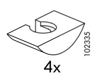 4 IKEA 102335 U-WEDGE  FITS