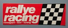 Aufkleber Motorsport Oldtimer Rallye Racing Rennsport Test Tuning 35 x 12 cm
