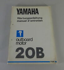 Werkstatthandbuch Yamaha Außenborder 20B Stand 12/1979