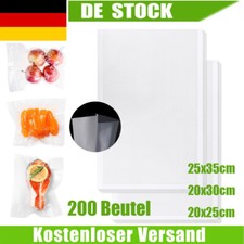 200 Stück Vakuumbeutel 20 x30 cm Vakuumfolie goffriert für alle Vakuumierer