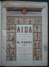 Verdi: Aida, arr. for piano