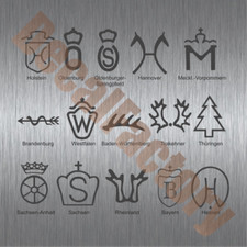 Aufkleber Brandzeichen Warmblut 10cm Pferde Wappen (Auto, Wandtattoo,...)