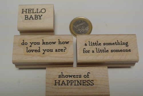 Stampin holzstempel set - stampin, holzstempel-set