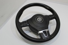 VW Passat 3C B6 3-Speichen-Multifunktionslenkrad aus schwarzem Leder 3C8419091AN