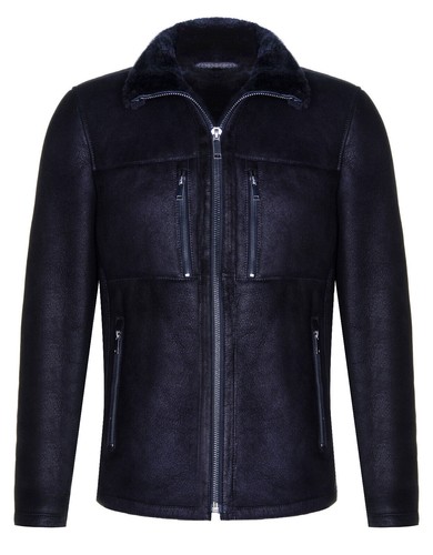 Herren schwarz schafsfell - herren,