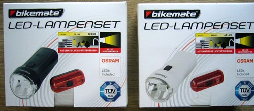 Fahrrad lampenset bikemate - lampenset,