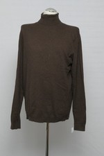 180 01/275 Finshley & Harding Rollkragen Strick Pullover Gr. L 52 braun SLIM