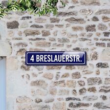 Personalisiertes Emaille Straßenschild - inklusiv Befestigungsset