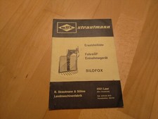 Strautmann Fahrsilo-Entnahmegerät Silofox Ersatzteilliste