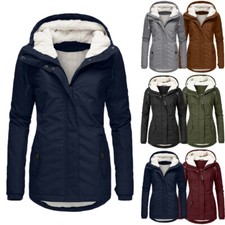 Damen Winter Jacke Parka Mantel Winterjacke Warm Gefüttert Kapuzenjacke Freizeit