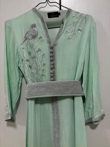 Light green embroidered - green,