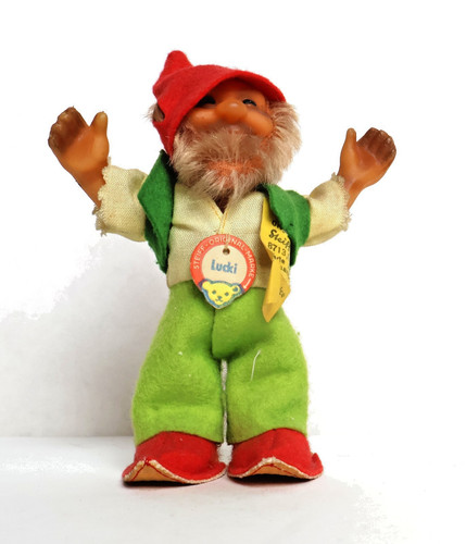 Steiff zwerg lucki 13 cm - "lucki",