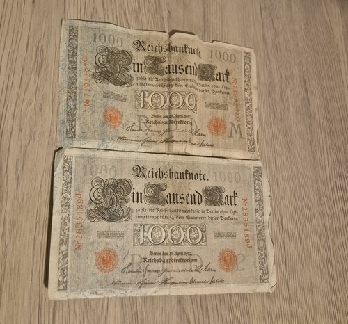 Reichsbanknote 1000 mark - 1000,