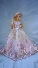 Barbie Puppen Kleid Lila
