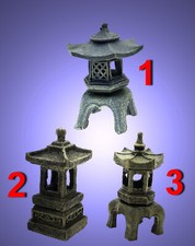 Aquarium Deko 🐟 ASIATISCHE DEKORATION PAGODE TEMPEL 🐟 Asien Zubehör Terrarium