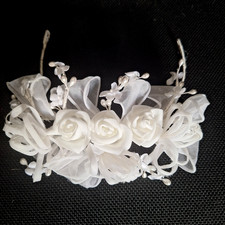Kopfschmuck Haarreif Diadem Kommunion Kranz zum Kommunionkleid