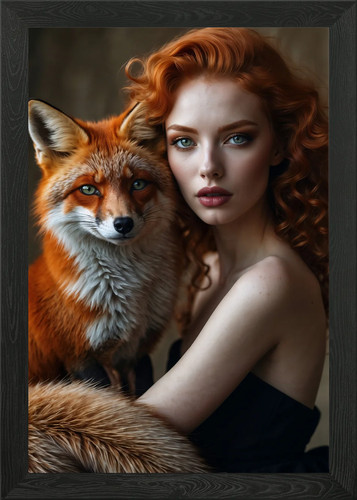 Rothaarige und fuchs portrait - und,