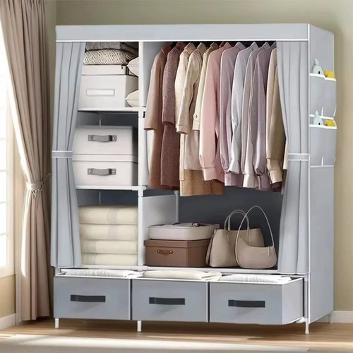 Tragbarer kleiderschrank xxl - kleiderschrank,