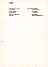 BRAUN - HiFi Stereo P 1 -