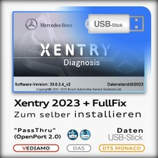 ⭐️ XENTRY 2023 Mercedes StarDiagnose (XPT VCI,J2534,OpenPort) - auf USB-Stick 📀