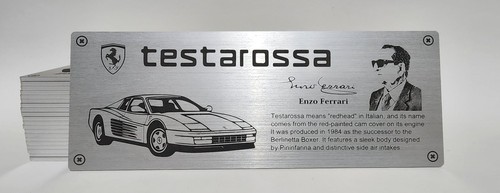 Ferrari testarossa metall - ferrari,