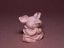 Meditierendes Schwein Figur |