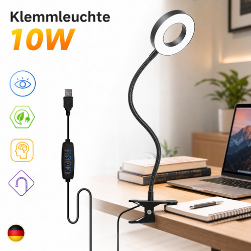 Led klemmleuchte tischlampe - klemmleuchte,