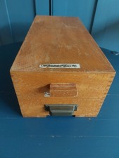 Vintage Holz-Karteikasten für
