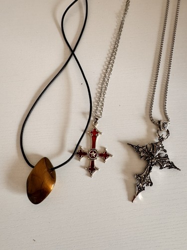 Gothic stone modeschmuck set - &,