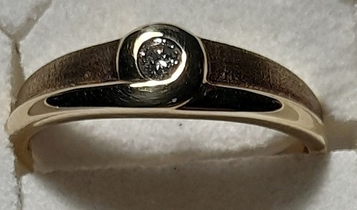 Damenring gold 585 diamant - damenring, 585/-