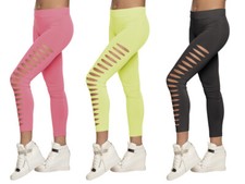 Leggings Punk Aerobic in neonfarben oder schwarz 80er Jahre Modehit