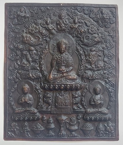 Tibet kupfer reliefbild - kupfer,