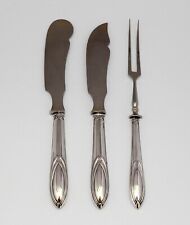 3 TEILE JUGENDSTIL SILBER