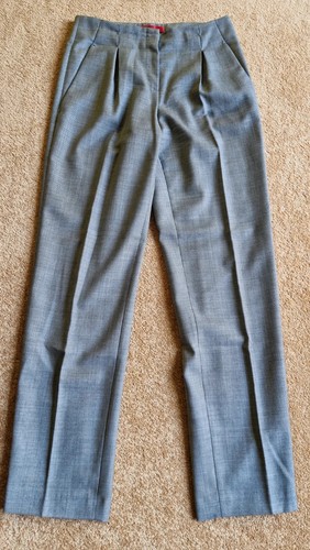 Trousers checked wool - trousers, s/36