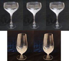 Spiegelau Serie DREAM - 3x Sektglas / Sektschale und 2x Bierglas