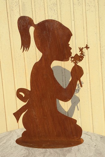 Mädchen mit pusteblume 35cm - mädchen,