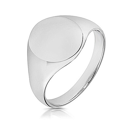 Sterling silber ovaler - silber, herren